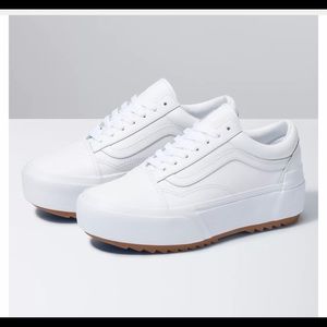 Leather Old Skool Stacked Vans